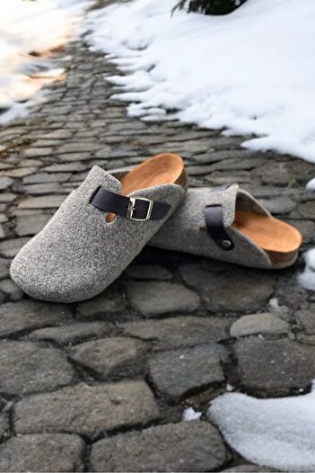 Land of Cork Παντόφλες εσωτερικού χώρου Unisex Sabo Ανατομική Σόλα από φελλό από φυσικό μαλλί