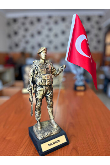 Teknookul Asker Hatırası Komando Biblosu | Türk Bayraklı Özel Tasarım