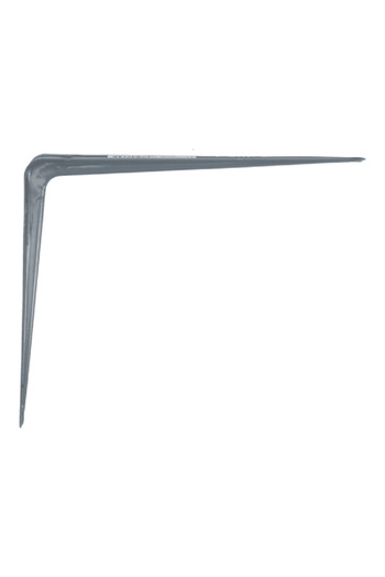 ACE 18-Gauge Wall Mount Decorative Steel Shelf Bracket Grey 12 x 14inch