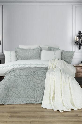 Çeyiz Diyarı Emila 10 Piece Blanket Dowry Set Sage