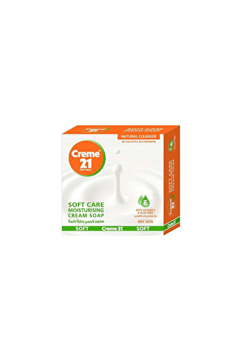 Creme 21 Cream 21 Soft Care Cream Soap with Vitamin E and Aloe Vera - 125g