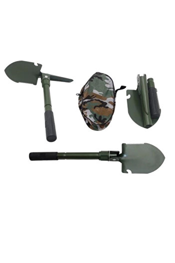 soonaksesuar -Mini Multi-Functional Military Folding Portable Shovel