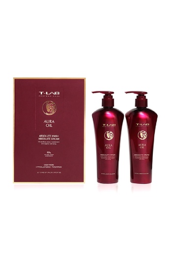 T Lab Gift set T-LAB Professional Aura Oil Duo Shampoo, 300 ml + Treatment, 300 ml