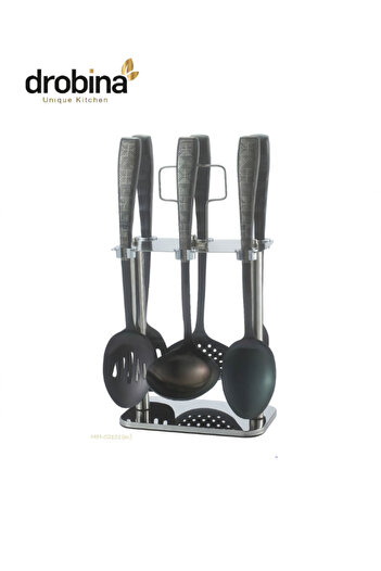drobina Dropina 7-Piece Stainless Steel Spoon Set, Matte Bronze