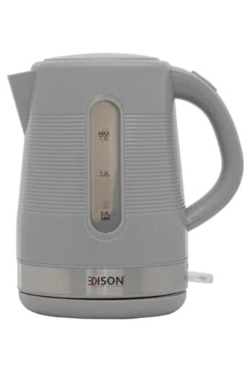 Edison 1.7L 2200W Electric Kettle Grey