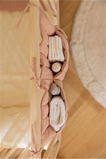 Lorena Canals Benjamin Crib Side Organizer, Vintage Nude