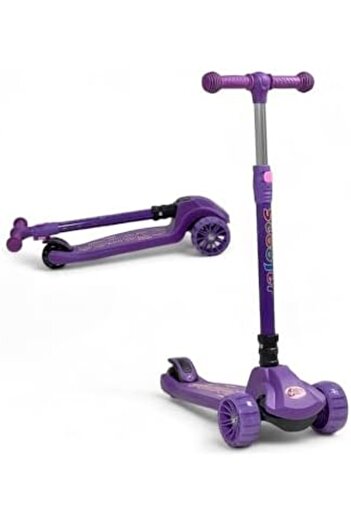 ALBADER Kick Scooter, PVC Folding Kickboard Scooter, Step-Powered Scooter, Upgraded Handlebars