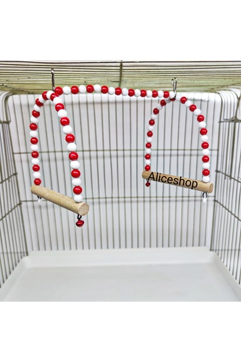 aliceshop 2-Piece Bird Toy Fan Colorful Swing