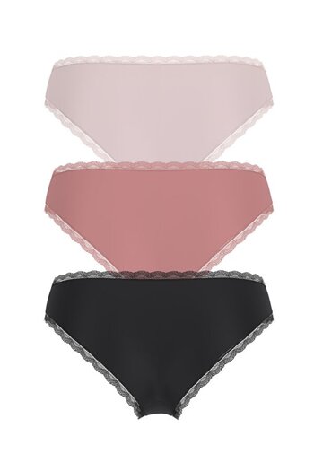 Guess Basic Microfiber Women's Brief 3-Piece Panties Pack
