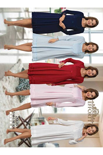 Effortt Maternity Maternity Nightgown Elegant Maternity Nightgown with Lace Detail