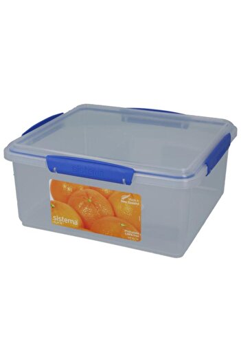 Generic sistema Klip It Rectangular Container Clear and Blue 5 Liter