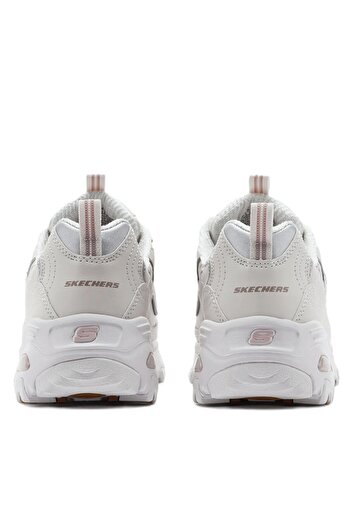 SKECHERS D'Lites Wildcats Memory Foam Womens Sneaker Hafızalı Taban Kadın Günlük Spor Ayakkabı Krem