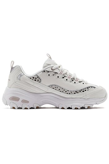 SKECHERS D'Lites Wildcats Memory Foam Womens Sneaker Hafızalı Taban Kadın Günlük Spor Ayakkabı Krem