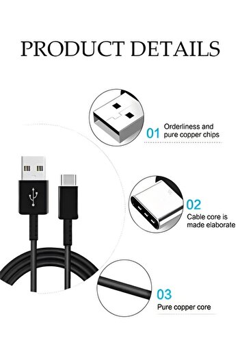 Generic Travel Power Adapter 18W With C-Type Cable for Galaxy A51 A71 A70 A50 A50s A20，Fast Charger