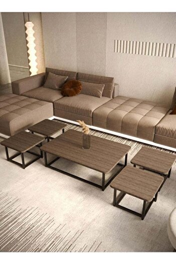 Zahra Alfkhama Zahra Luxury Coffee Table Set - 5 Pieces