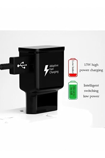 Generic Travel Power Adapter 18W With C-Type Cable for Galaxy A51 A71 A70 A50 A50s A20，Fast Charger