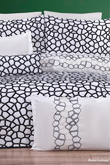 Çeyiz Diyarı Dowry Land Stone 10 Piece Dowry Set White Navy Blue