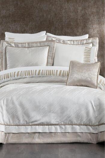 Çeyiz Diyarı Serenity Jacquard 10 Piece Dowry Set Cream