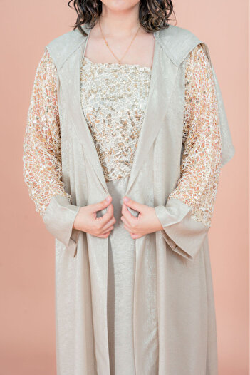 IKKXA Shimmer Modern Design Jalabiya
