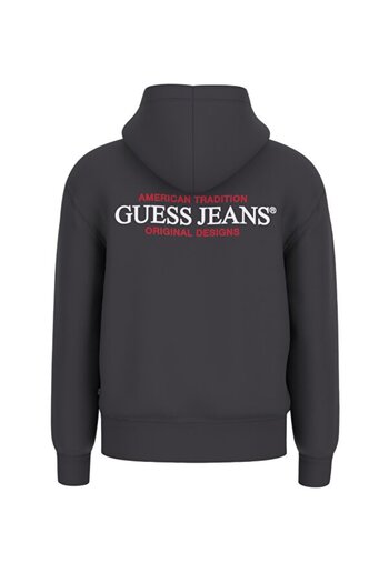 Guess Ανδρικό φούτερ με φερμουάρ GJ - Μαύρο