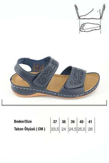 GEZER Summer Women's Faux Leather Velcro Adjustable Sandals