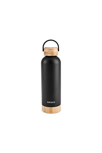 Karaca Woody Steel Leakproof Thermos 500 ml Black