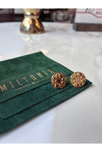 Miltonia Cycles of the Moon Design Earrings