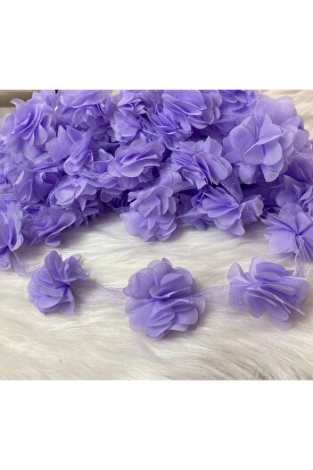 BİGÜMEX Laser Cut Chiffon Flower 12 Pcs