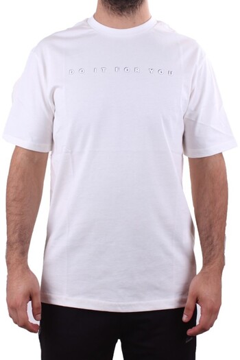 Twister Jeans 2323 White Casual Cotton Printed Crew Neck Men's T-Shirt