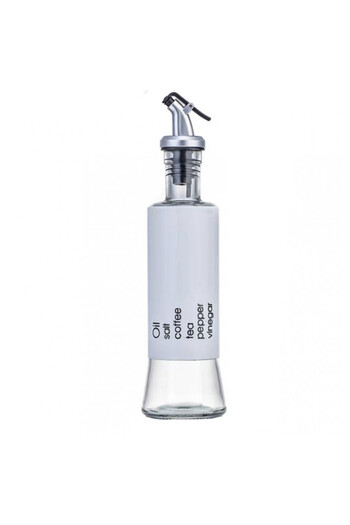 PUFO Savor glass container for oil and vinegar, 300 ml, white