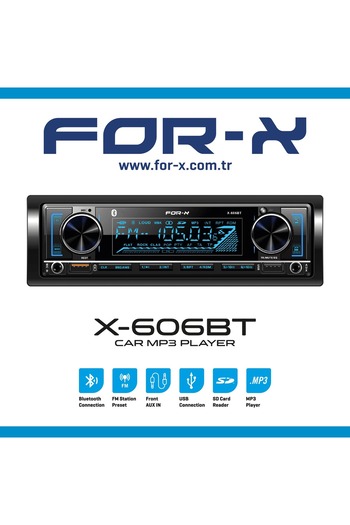 For-X X-606BT ÇİFT USB ÇIKIŞLI OTO TEYP