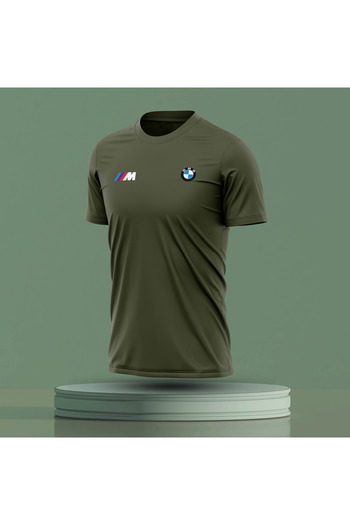 Bulvar Lee Men's Crew Neck Bmw Cotton T-Shirt
