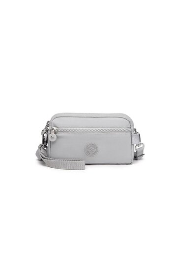 SMART BAGS Crinkle Fabric Waterproof Mini Size Messenger Bag Bc 1112 - Light Gray