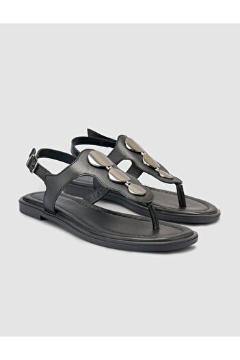 Cabani 100% Genuine Leather Black Women's Sandals