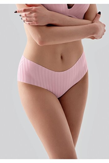 C&City Laser Cut Seamless Hipster Panties C19212 Pink
