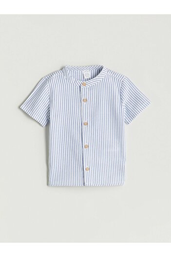 LC Waikiki Lcw Baby Short Sleeve Striped Shirt and Shorts 2-Pack