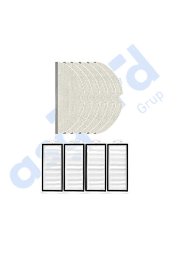 Asgard Grup Compatibil cu ROBOROCK Q7, Q7+, Q7 MAX, Q7 MAX+, 4 filtre, 6 mopi