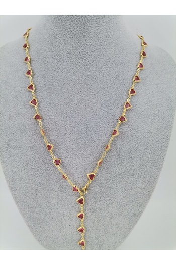 Hobimos Heart Stone Y Necklace