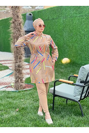 ButikKardelen Camelya New Season Hijab Swimsuit 10040