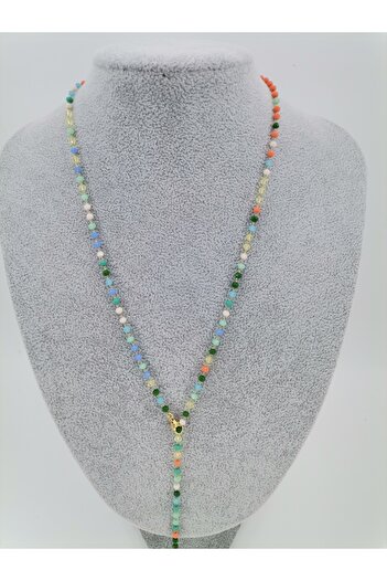 Hobimos Y Necklace - Tarnish-Free Y Necklace with Colorful Beads
