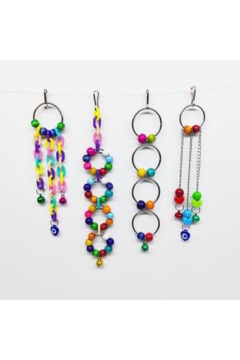 aliceshop Bell Pendant Toy Set of 4 Shaped