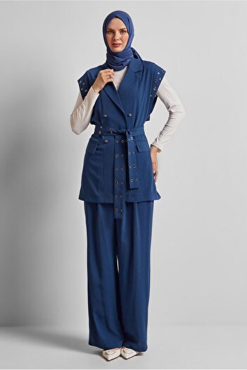 Alvina Belted Trousers Suit 45382