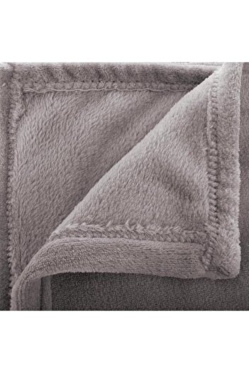 Generic atmosphera Plain Rectangular Blanket Grey 130 x 180cm 156047B