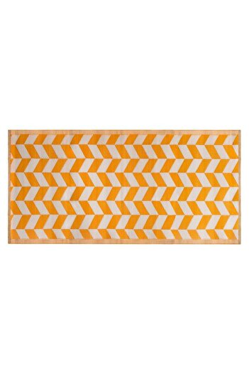Generic atmosphera Decorative Rectangular Indoor and Outdoor Plastic Rug Assorted Color 90 x 180cm 163901