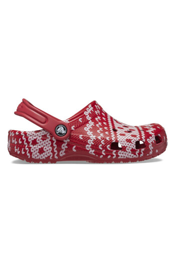 Crocs Saboti toddler classic holiday sweater clog - multi