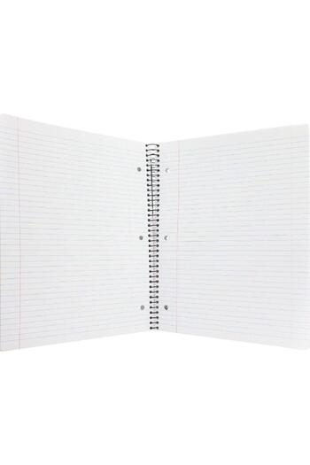 Roco Neon Pink Lined Notebook A4 - 200 Sheets