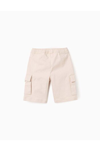 Ziddy Cargo Shorts for boys, beige