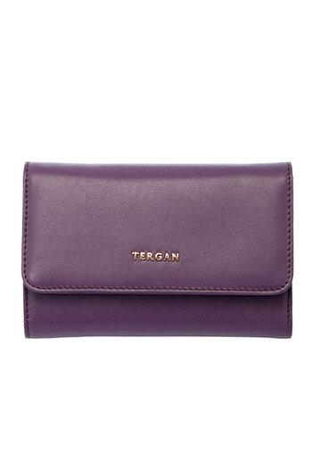 Tergan Purple Genuine Leather Women's Wallet - S1Cb00005730-H4G