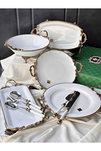 ROSSEV Antique White Presentation Set 10 Pieces
