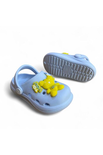 royalmoni Unisex Children's Slippers with Teddy Bear Blue Slippers